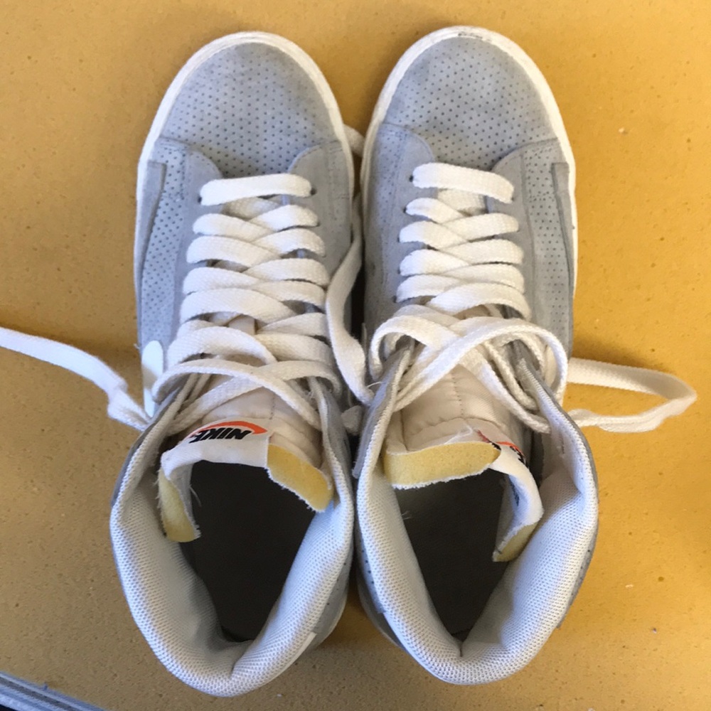Grey nike high tops